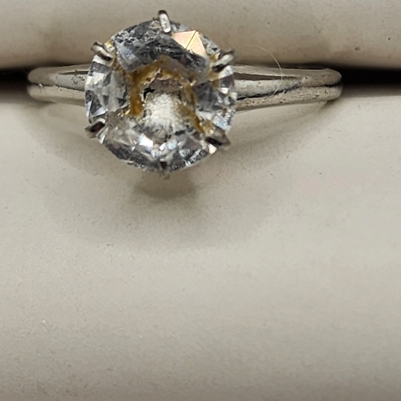 3 carat round brilliant diamond set in sterling silver. - Picture 6 of 8